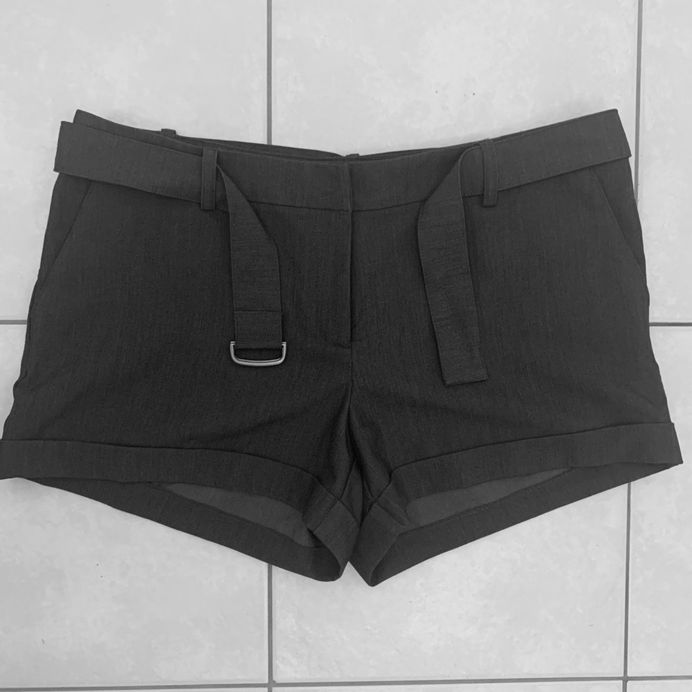 Grey Shorts with Belt